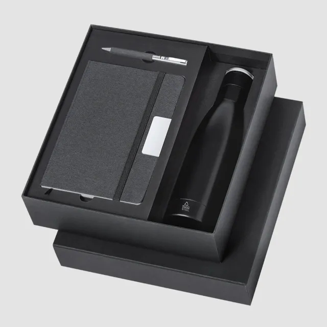 3BPRO 21122 set regalo thermos 500 ml quaderno penna nero