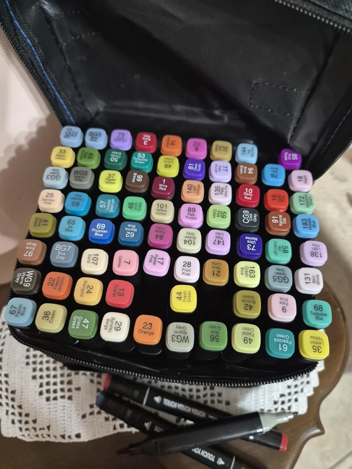 KAEFUYS Pennarelli 80 Colori Doppia Punta Alcool