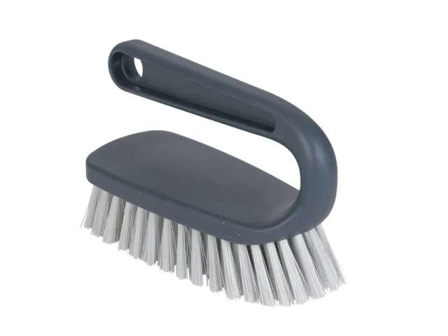 Wibra Spazzola con Manico 14,2 cm Grigia Setole Dure