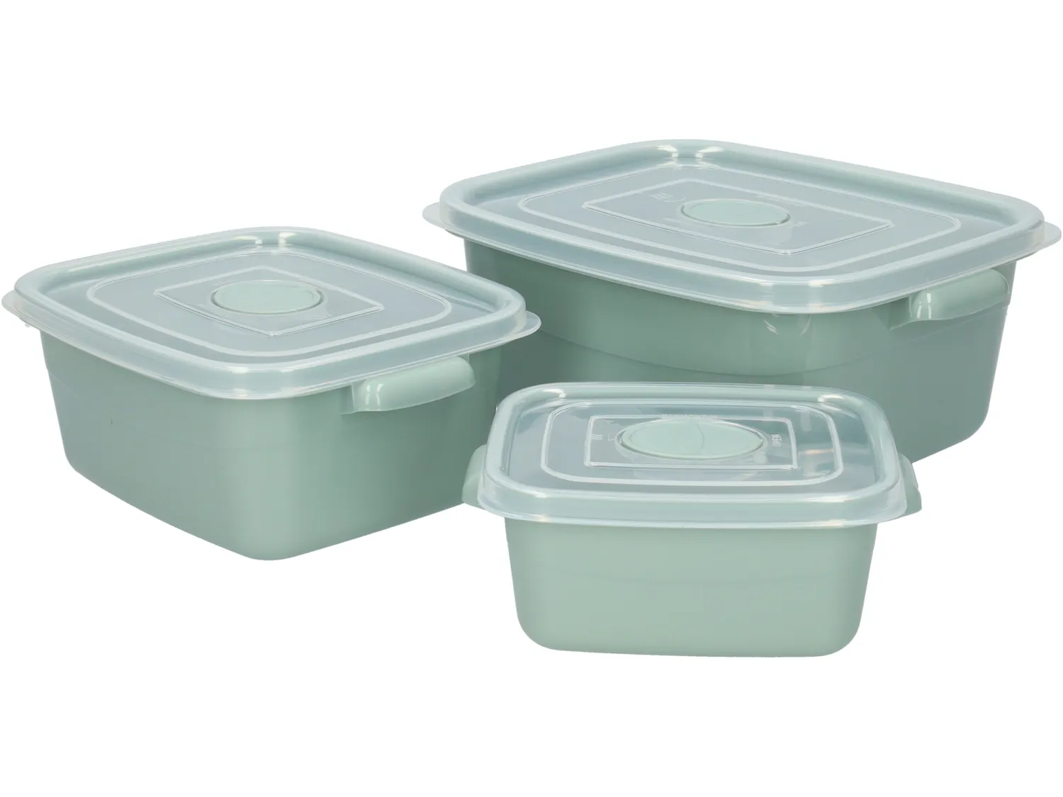 Wibra contenitori microonde set 3 pezzi impilabili