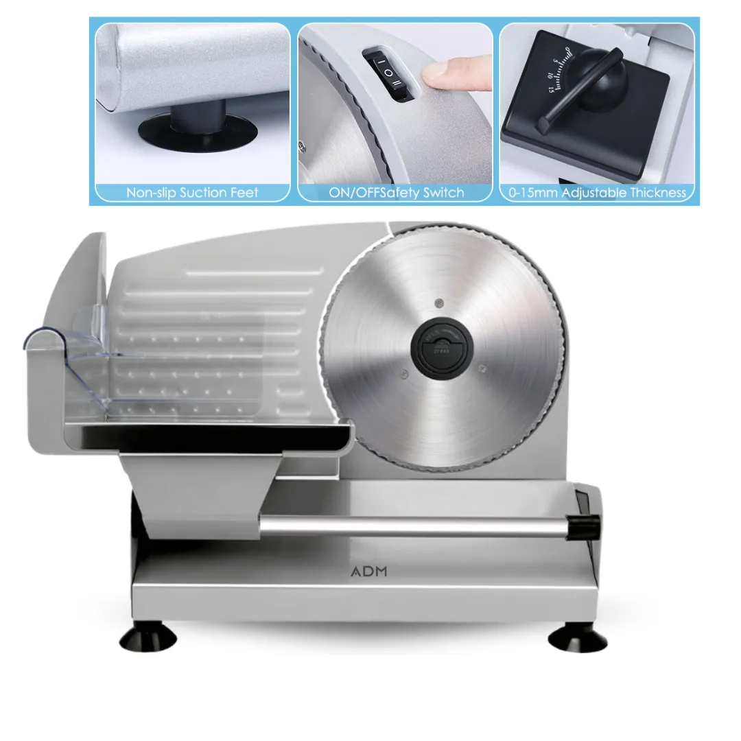 ADAMANTA ADM affettatrice elettrica 190mm 1-15mm
