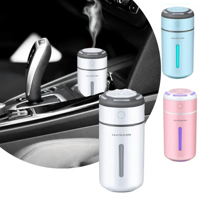 ADAMANTA umidificatore auto 230 ml con LED portatile