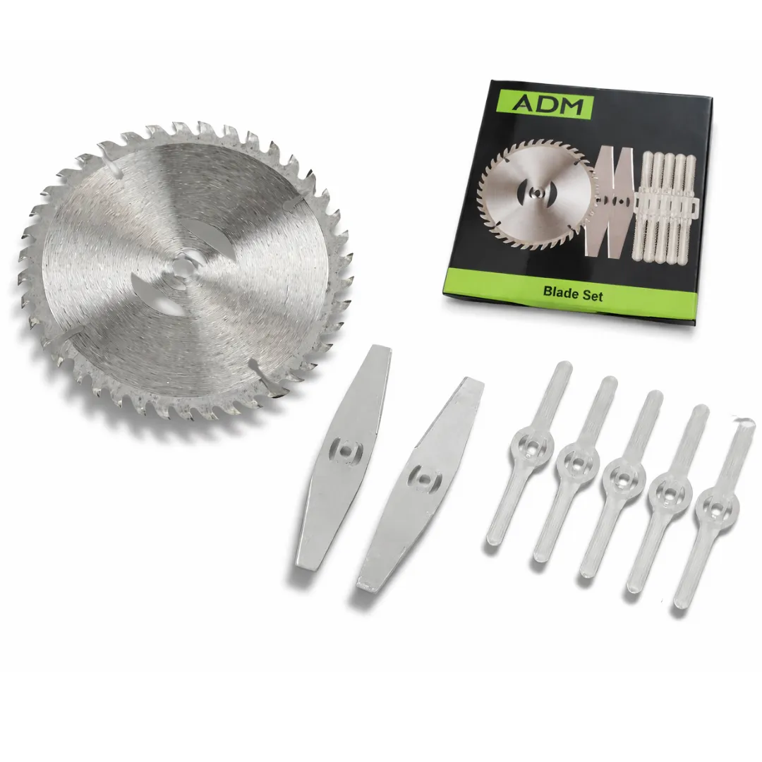 ADAMANTA ADM 7023 set lame decespugliatore 8 pezzi universale