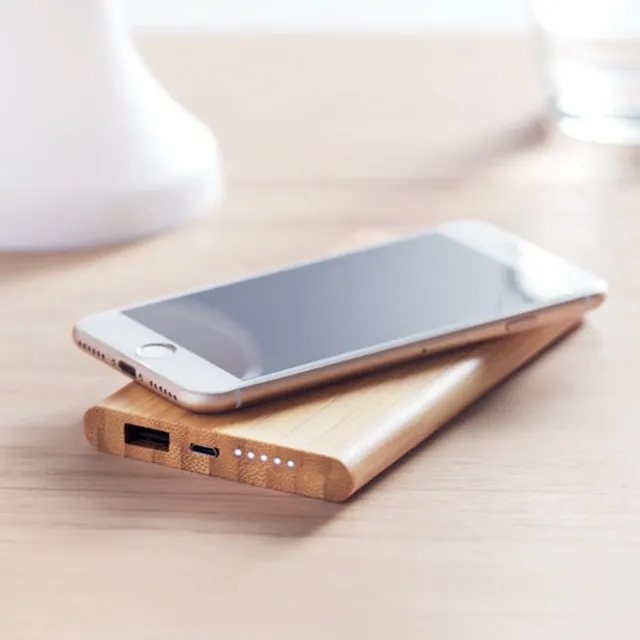 3BPRO MO9662-40 power bank bamboo Qi