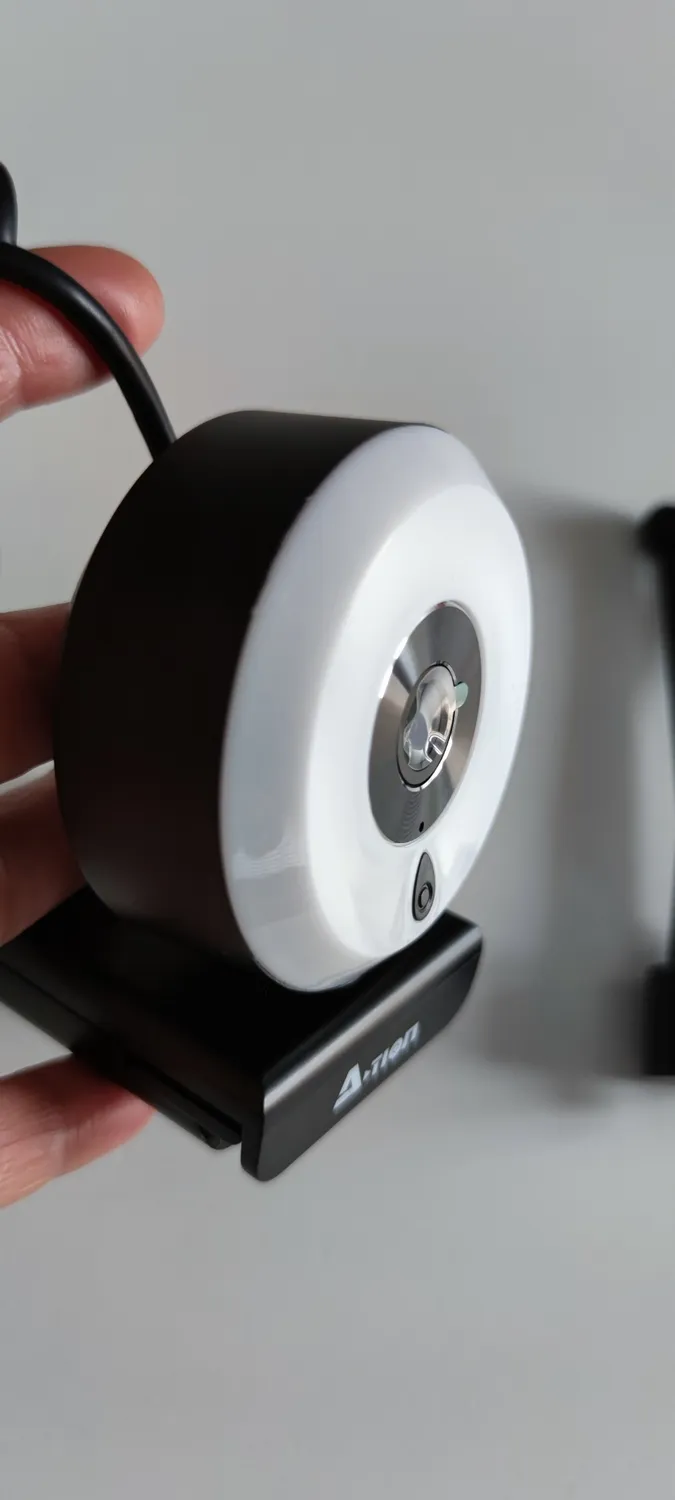 Action webcam PC 1080P Full HD con microfono e luce