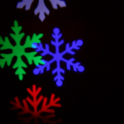 ADAMANTA LED Snowflake Projection Lamp 7059 proiettore fiocchi neve LED bianco