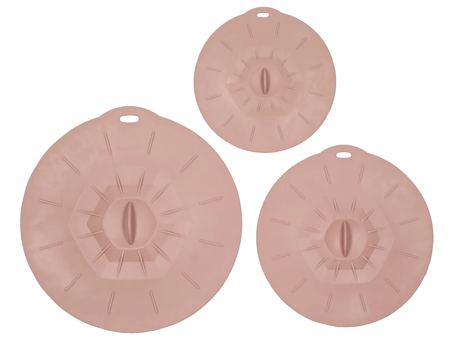 Wibra Set 3 Coperchi in Silicone per Pentole