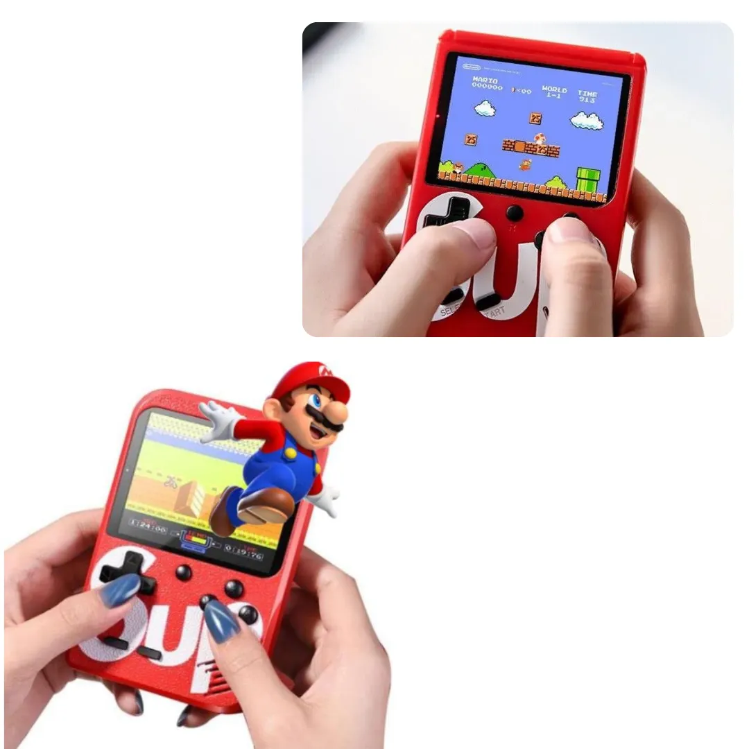 ADAMANTA Mini Pocket Game Console console portatile 400 giochi