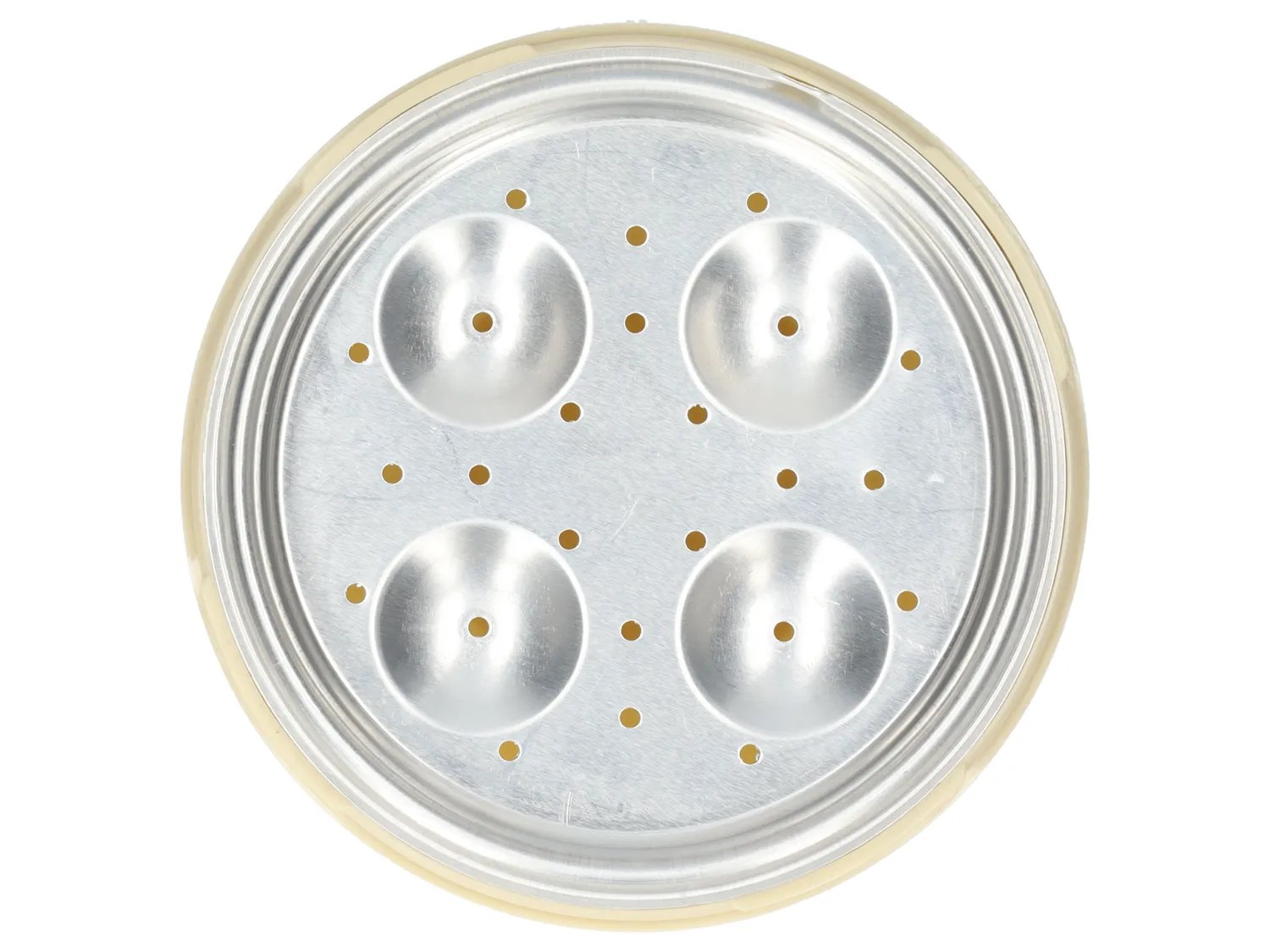 Wibra Cuociuova Microonde Beige per 4 Uova Vapore