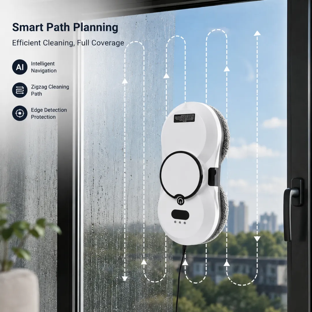ADAMANTA Window Cleaning Robot SKU 7055-2 robot lavavetri 2800 Pa