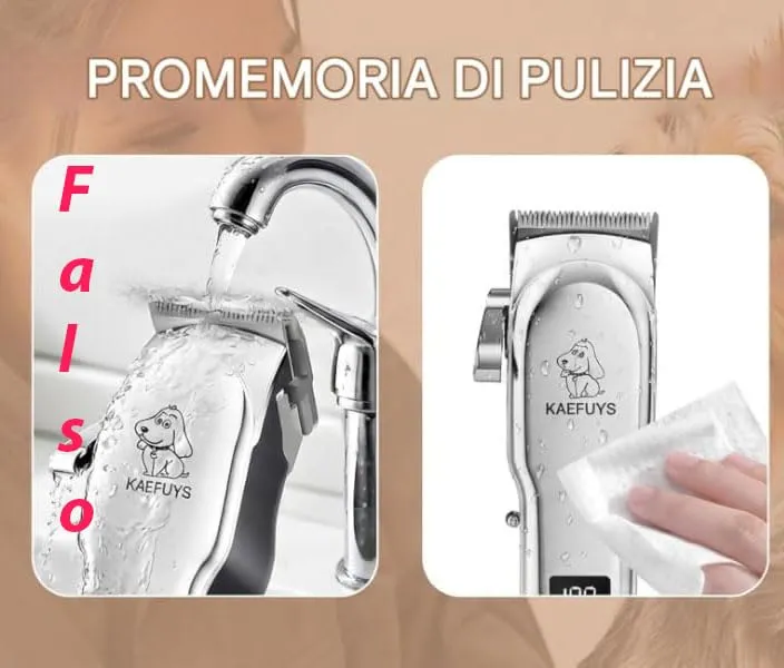 Kaefuys Tosatrice cani pelo lungo 7000 RPM silenziosa