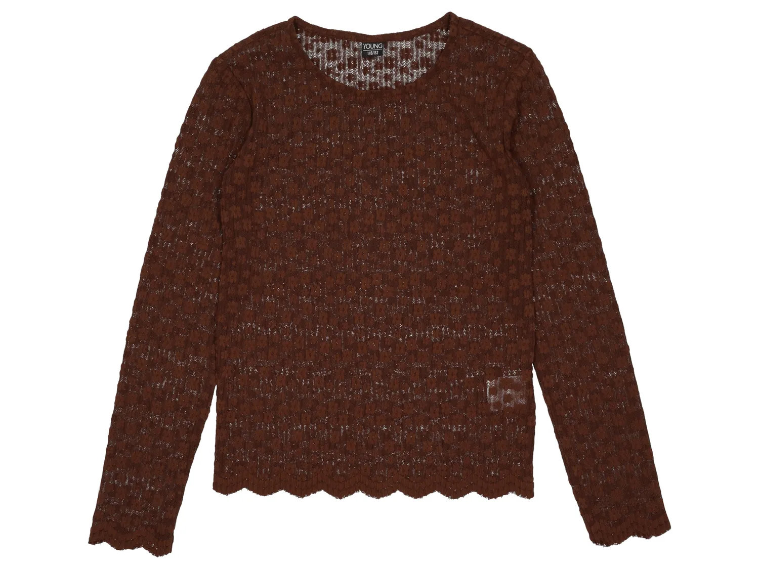 Wibra T-shirt Bambina in Pizzo Manica Lunga