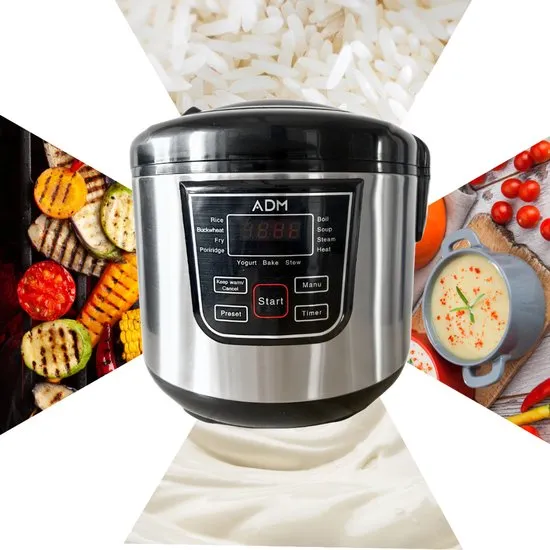 ADAMANTA ADM 474 multicooker elettrico 4 litri ceramica