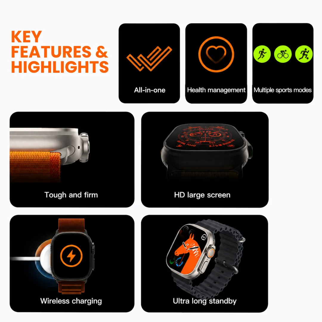 ADAMANTA S9 Ultra 2130 smartwatch 49mm bluetooth