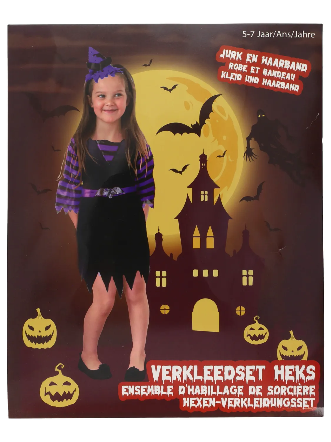 Wibra Costume Halloween Bambini 5-7 Anni Pauroso