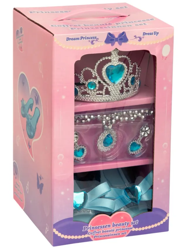 Wibra set travestimento principessa 4 pezzi bimba