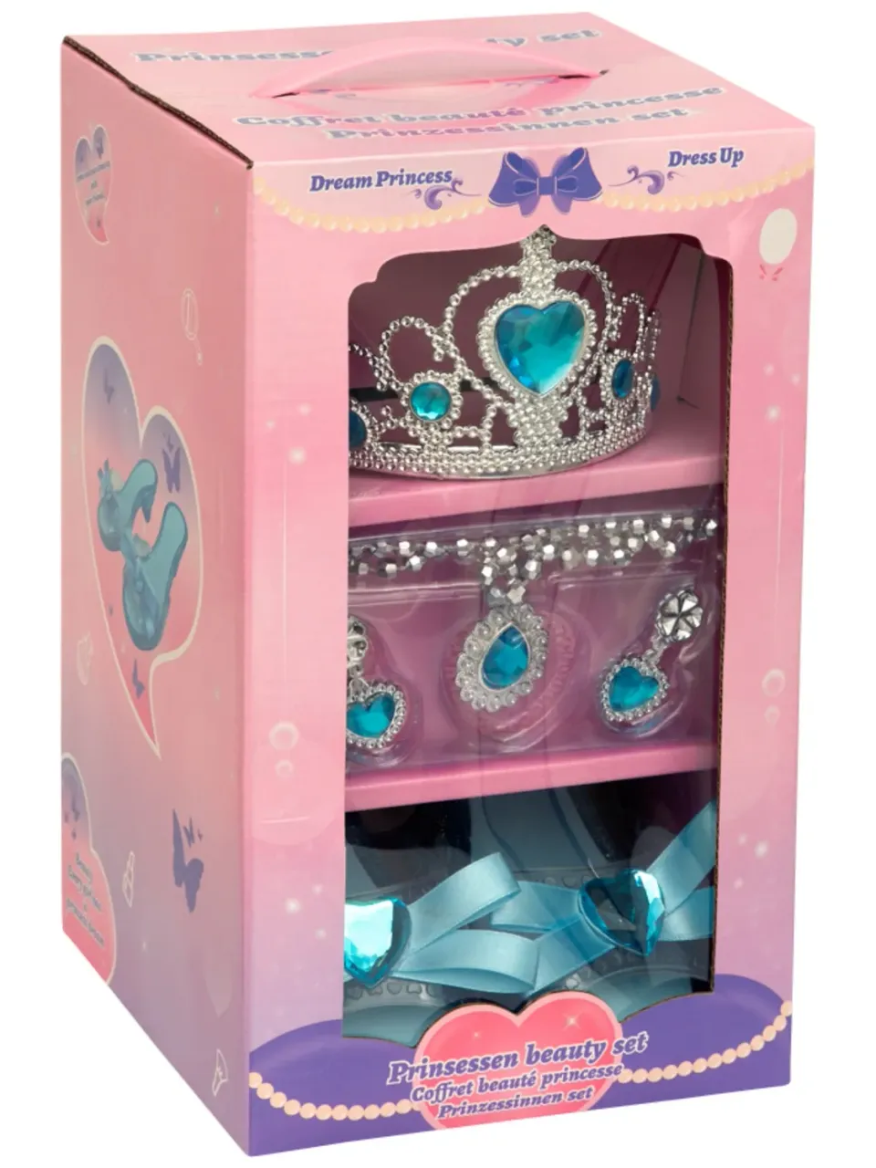 Wibra set travestimento principessa 4 pezzi bimba