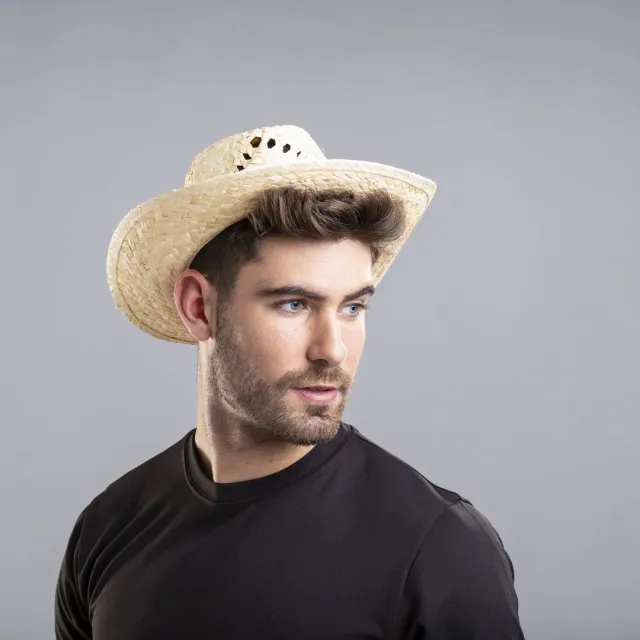 3BPRO 8085 Cappello Paglia Indiana Bianco Estivo