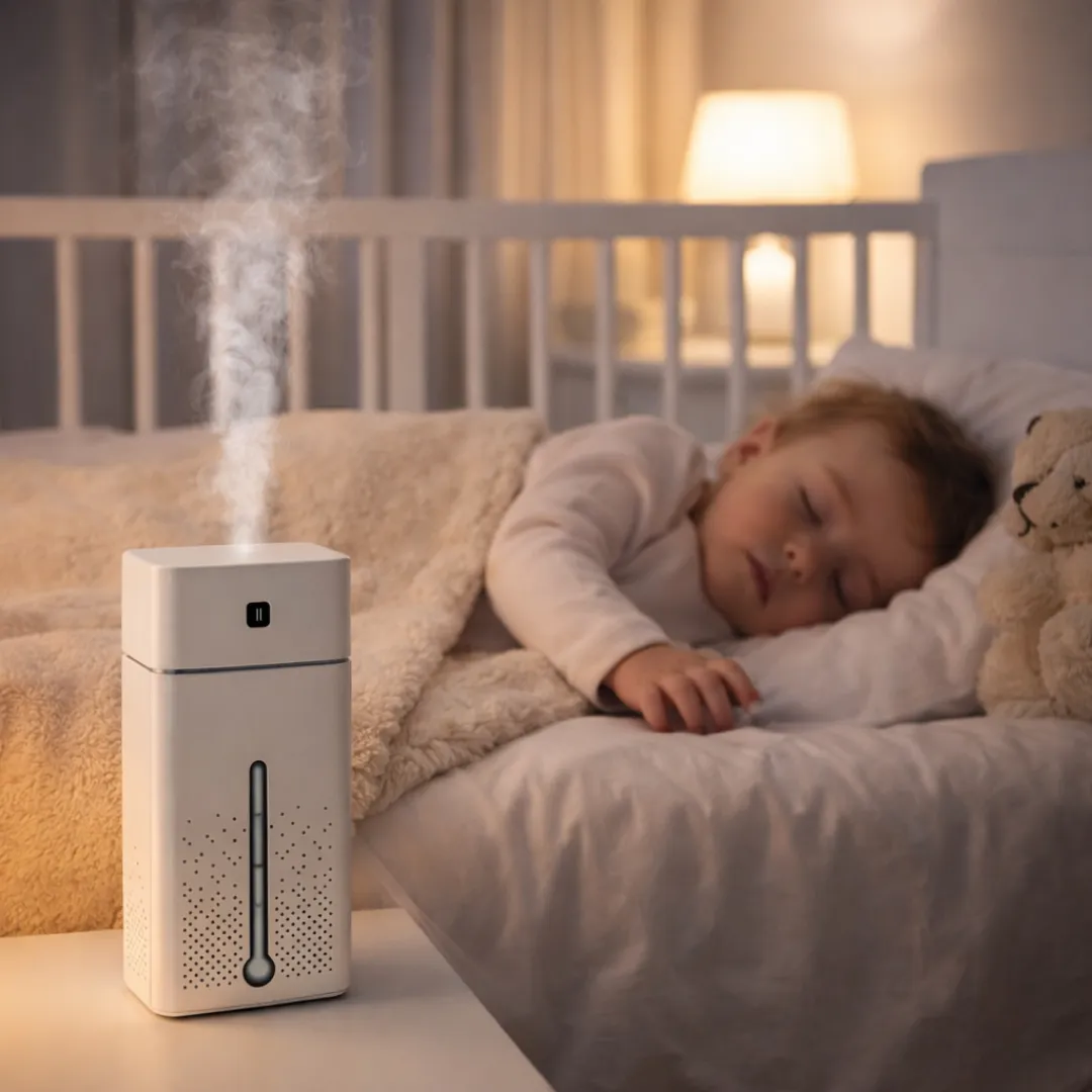 ADAMANTA Big Air umidificatore a ultrasuoni 1L per allergie