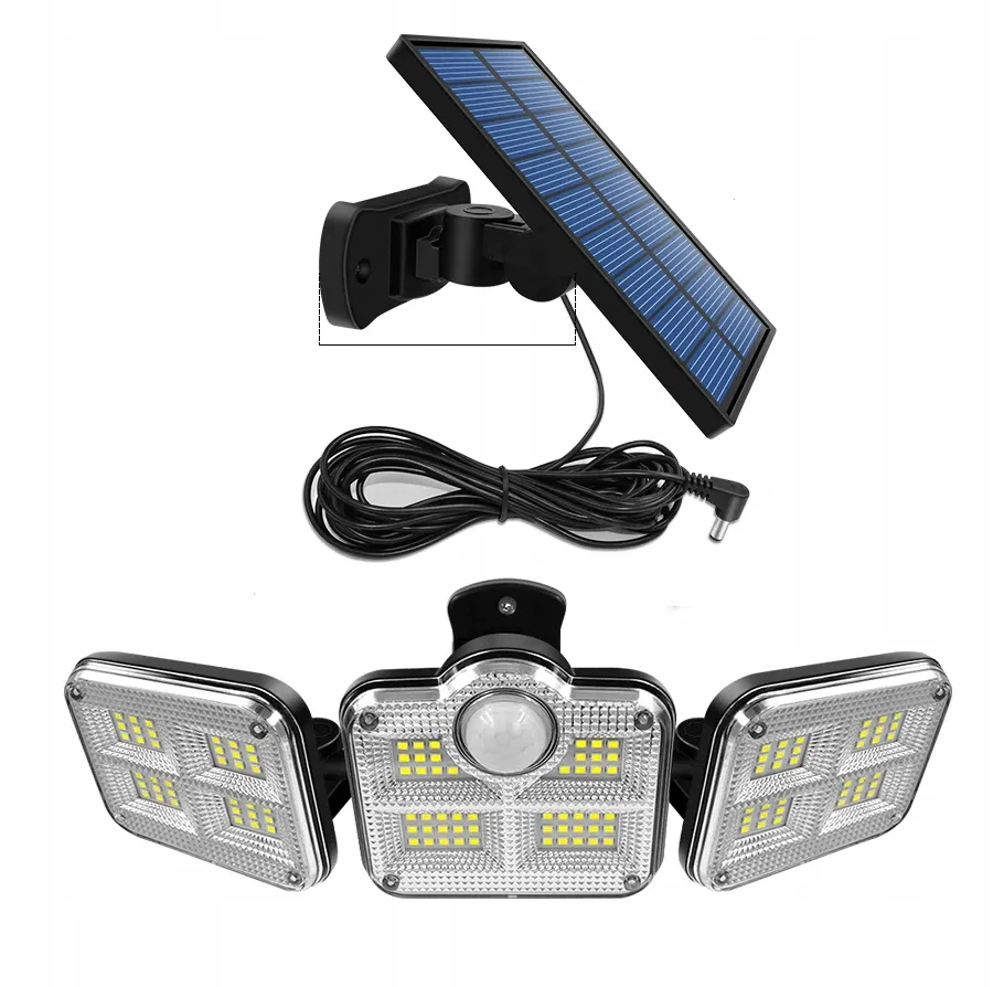 ADAMANTA Solar Sensor Light 379 lampada solare con sensore e telecomando