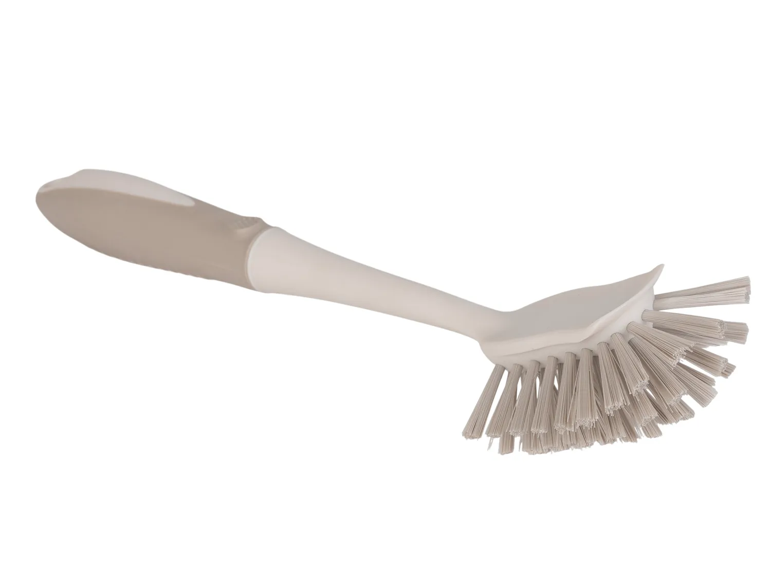 Wibra spazzola piatti 23 cm grigia manico curvo