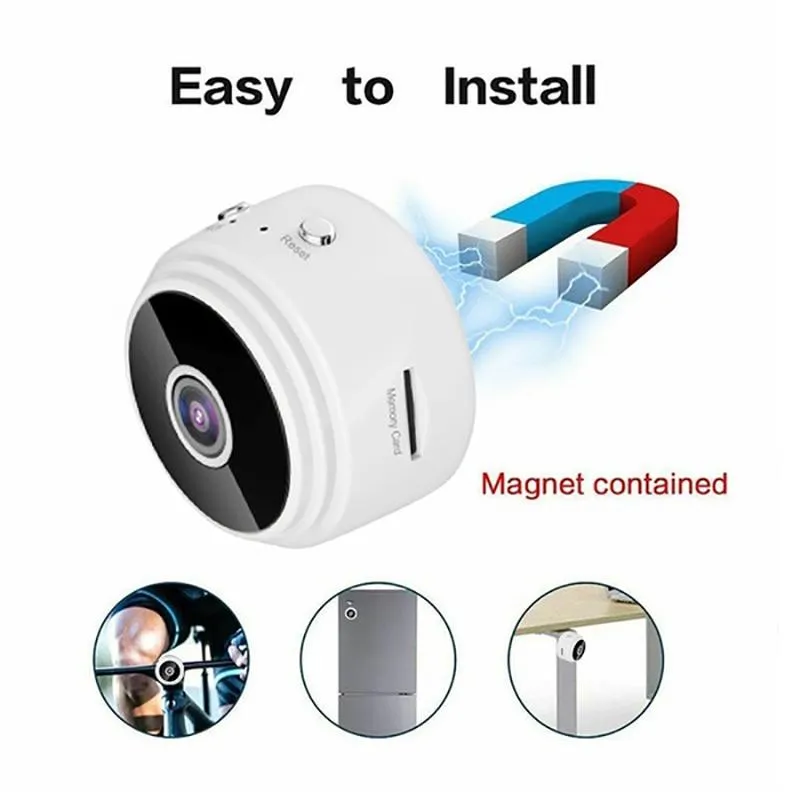 ADAMANTA 069 mini telecamera WiFi wireless 720p notturna