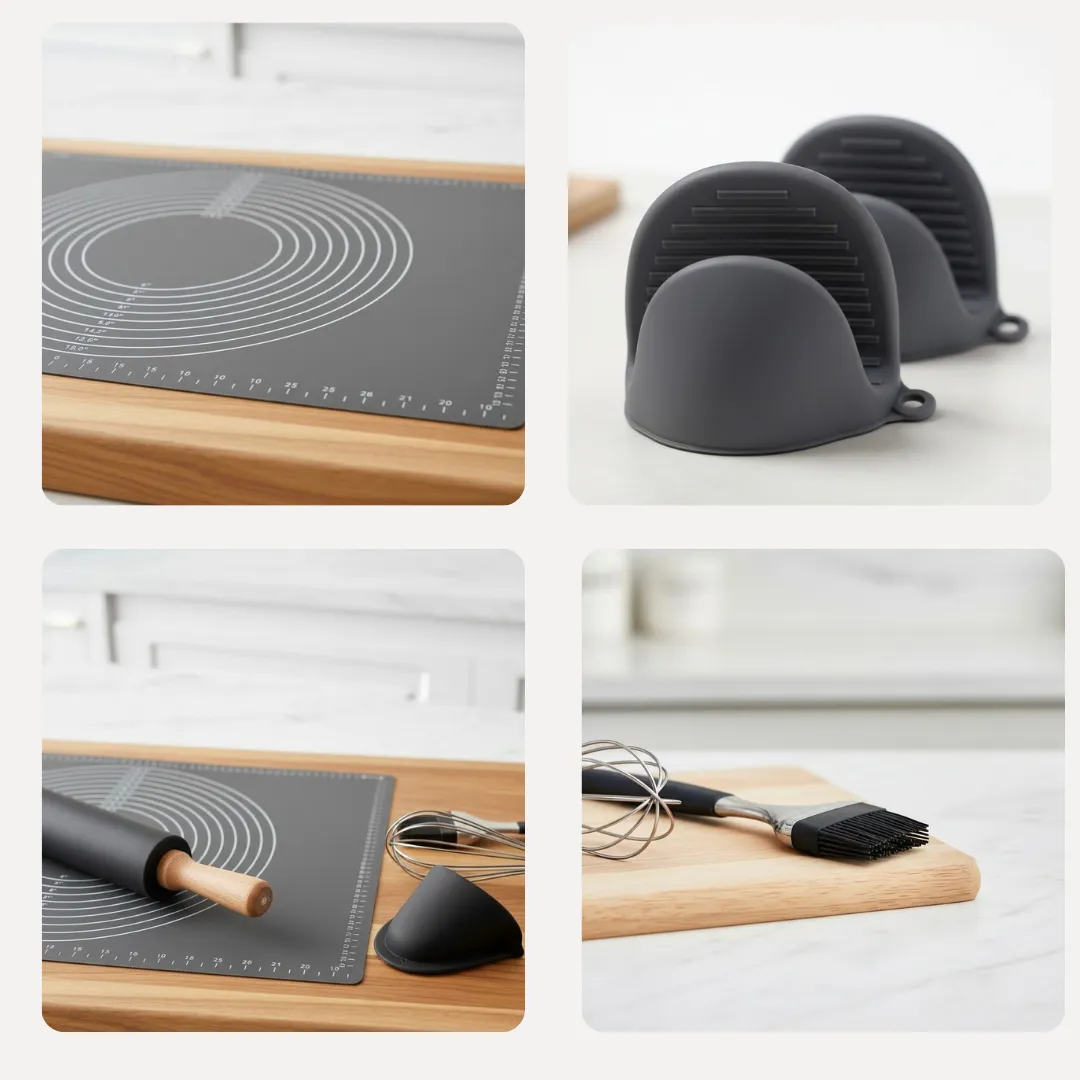 ADAMANTA Set silicone cucina SKU 094 6 pezzi antiaderente