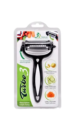 EUROMARKETING Turbo 3 sbucciatore tripla lama 3 in 1