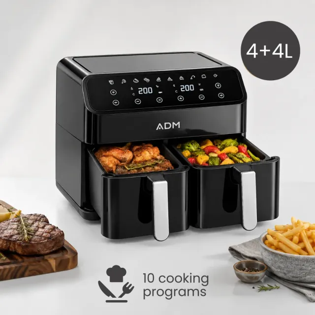 ADAMANTA ADM 550 friggitrice ad aria doppia 8L