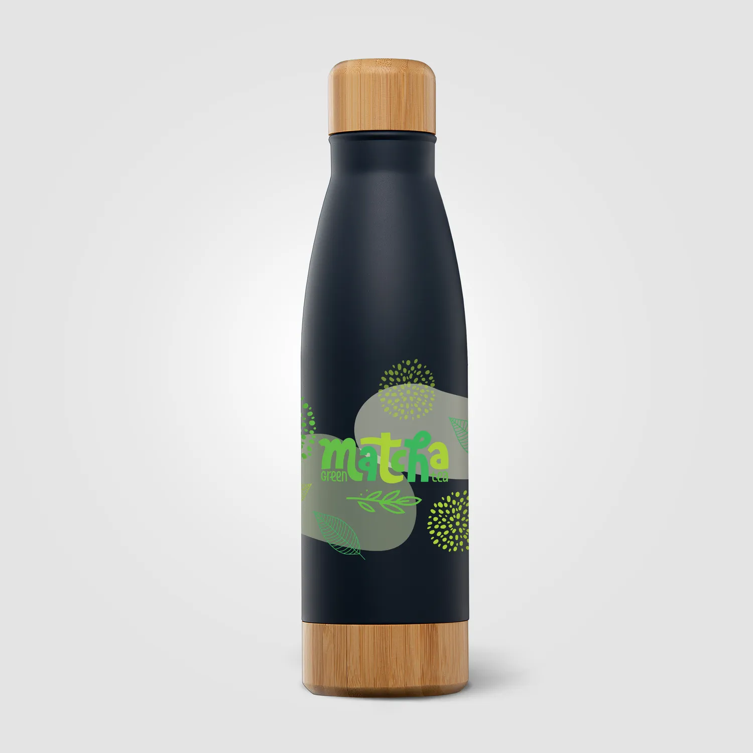 3BPRO Ibiza Bamboo borraccia termica 620 ml in acciaio inox