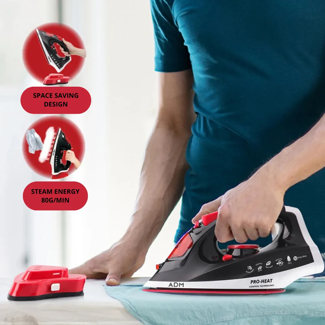 ADAMANTA ADM 486 ferro da stiro a vapore cordless ceramica
