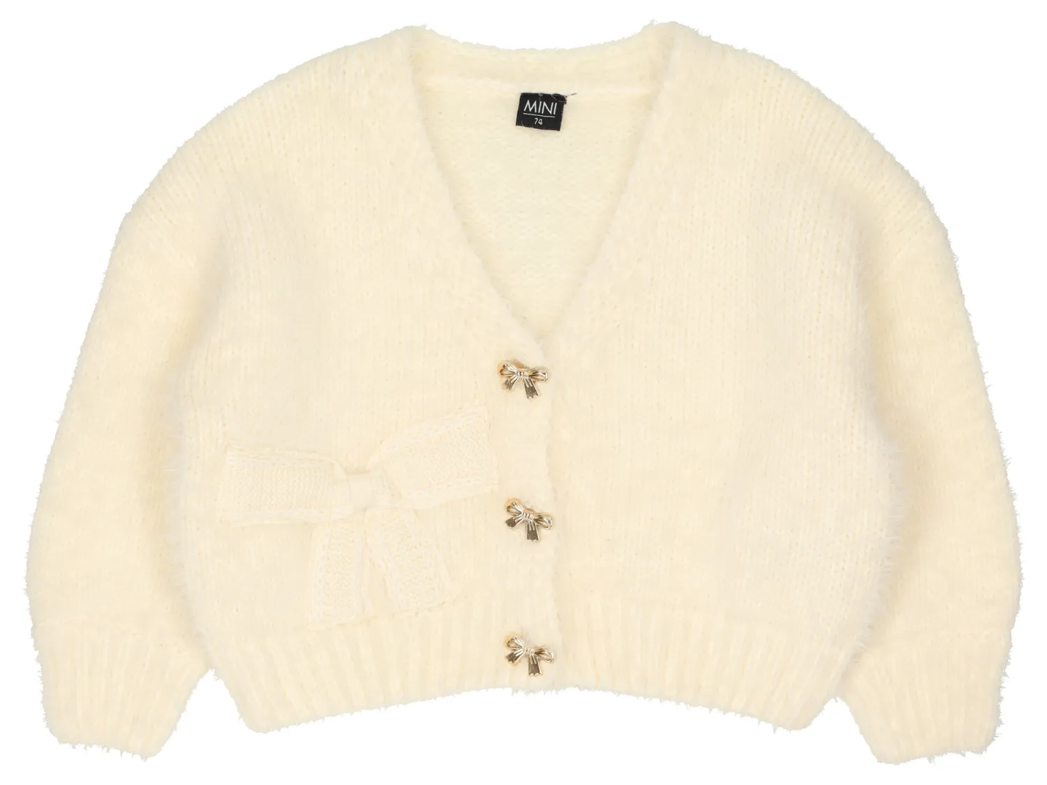 Wibra cardigan neonato con fiocchi
