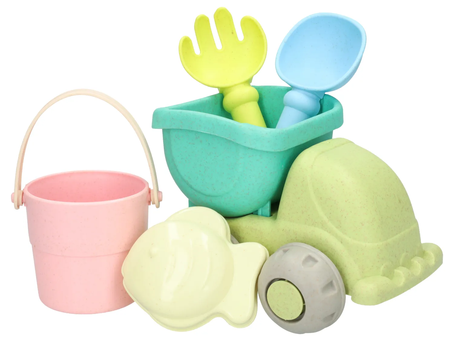 Wibra Strandspeelset set giochi sabbia 5 pezzi PP leggero