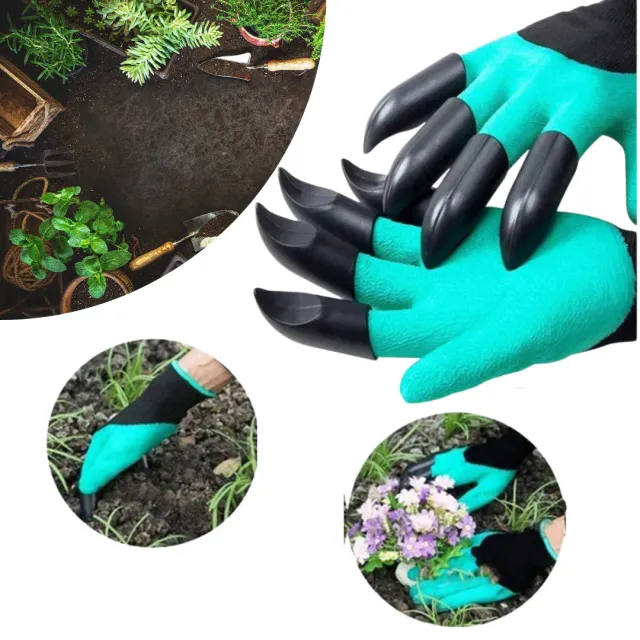 ADAMANTA Claw guanti giardinaggio con artigli impermeabili