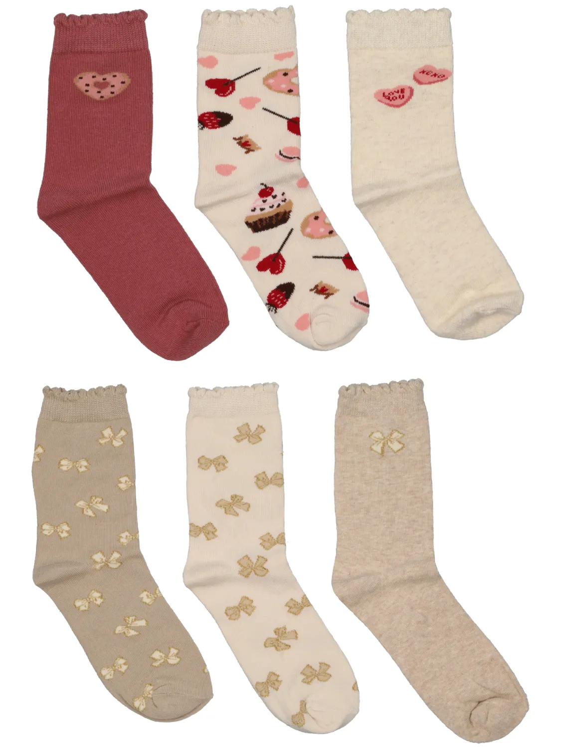 Wibra Calzini Bambina Cotone 3 Paia Elasticizzati