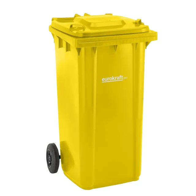 Kaiserkraft eurokraft pro bidone rifiuti plastica DIN EN 840