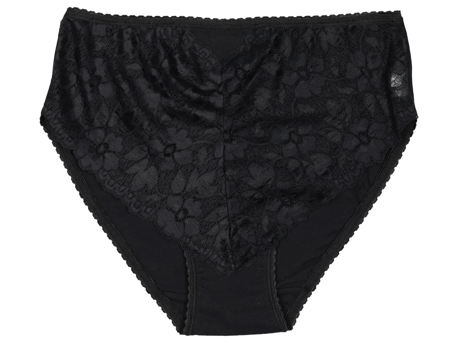 Wibra slip donna cotone con pizzo modello classico