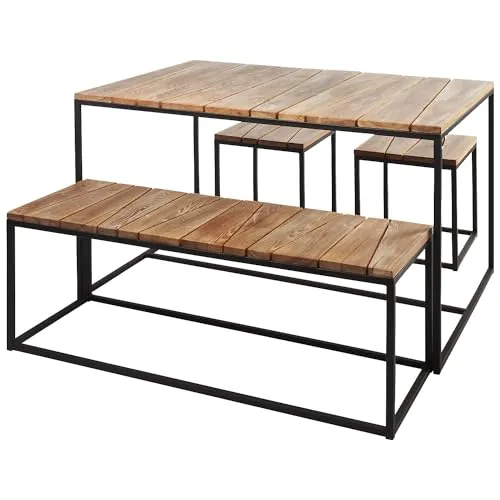 Kaiserkraft Alois set tavolo e sedie da esterno legno
