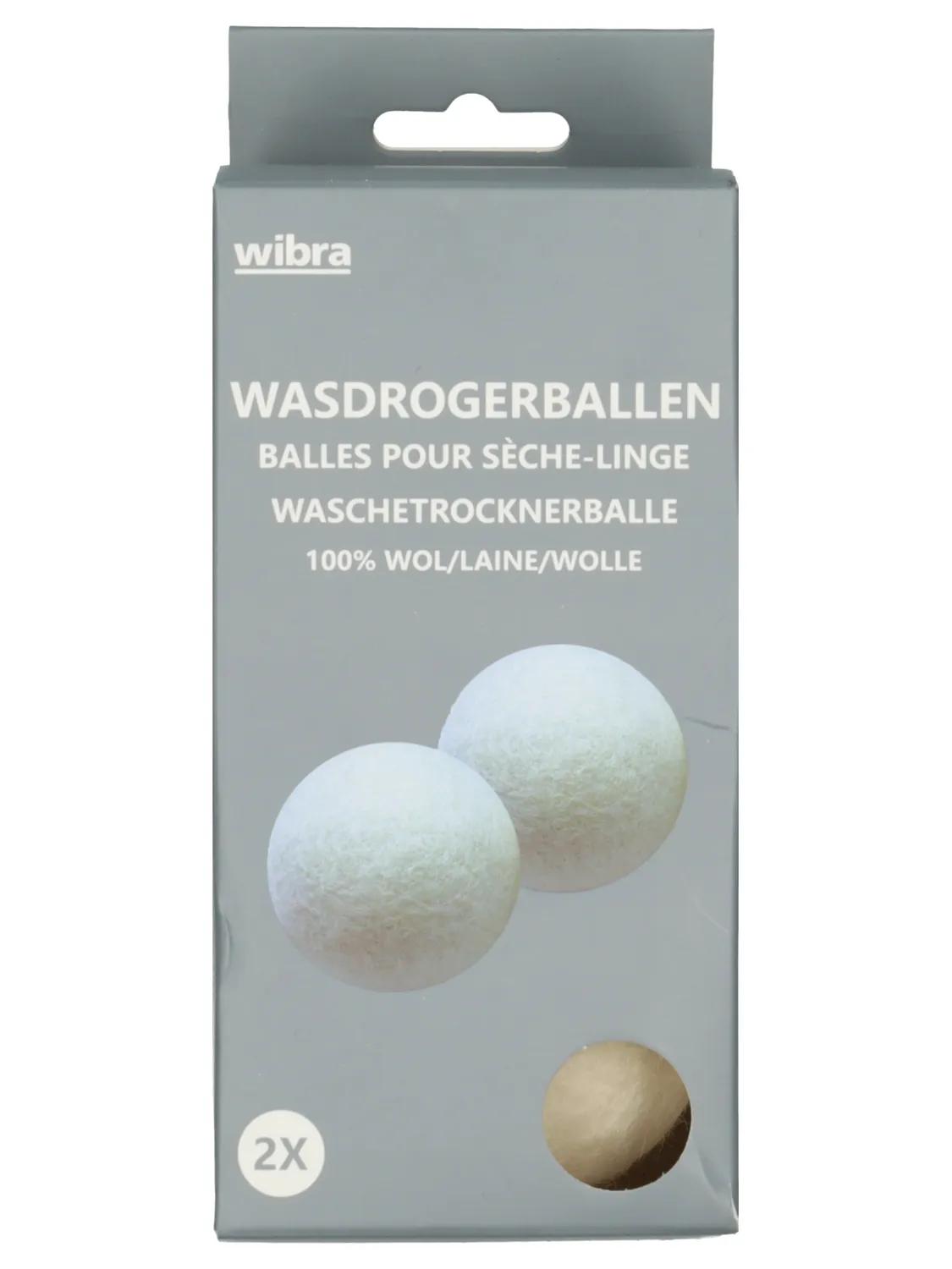 Wibra palline asciugatrice lana 2 pezzi 7 cm morbide
