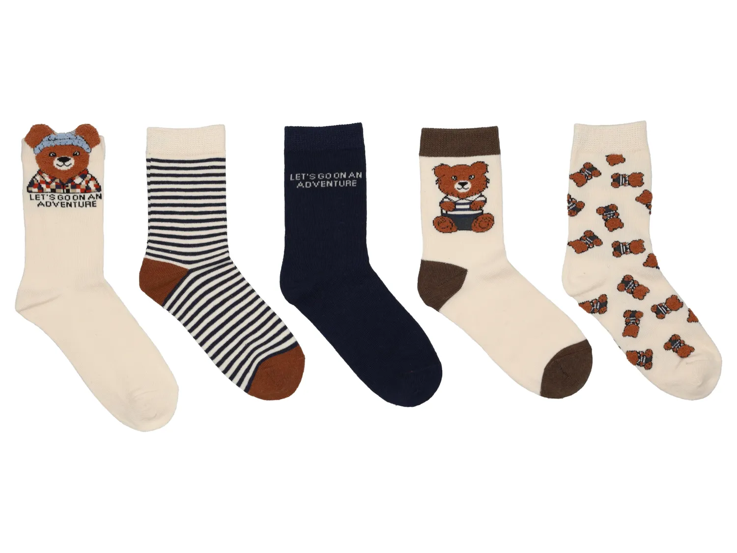 Wibra Calzini bambino cotone 5 paia