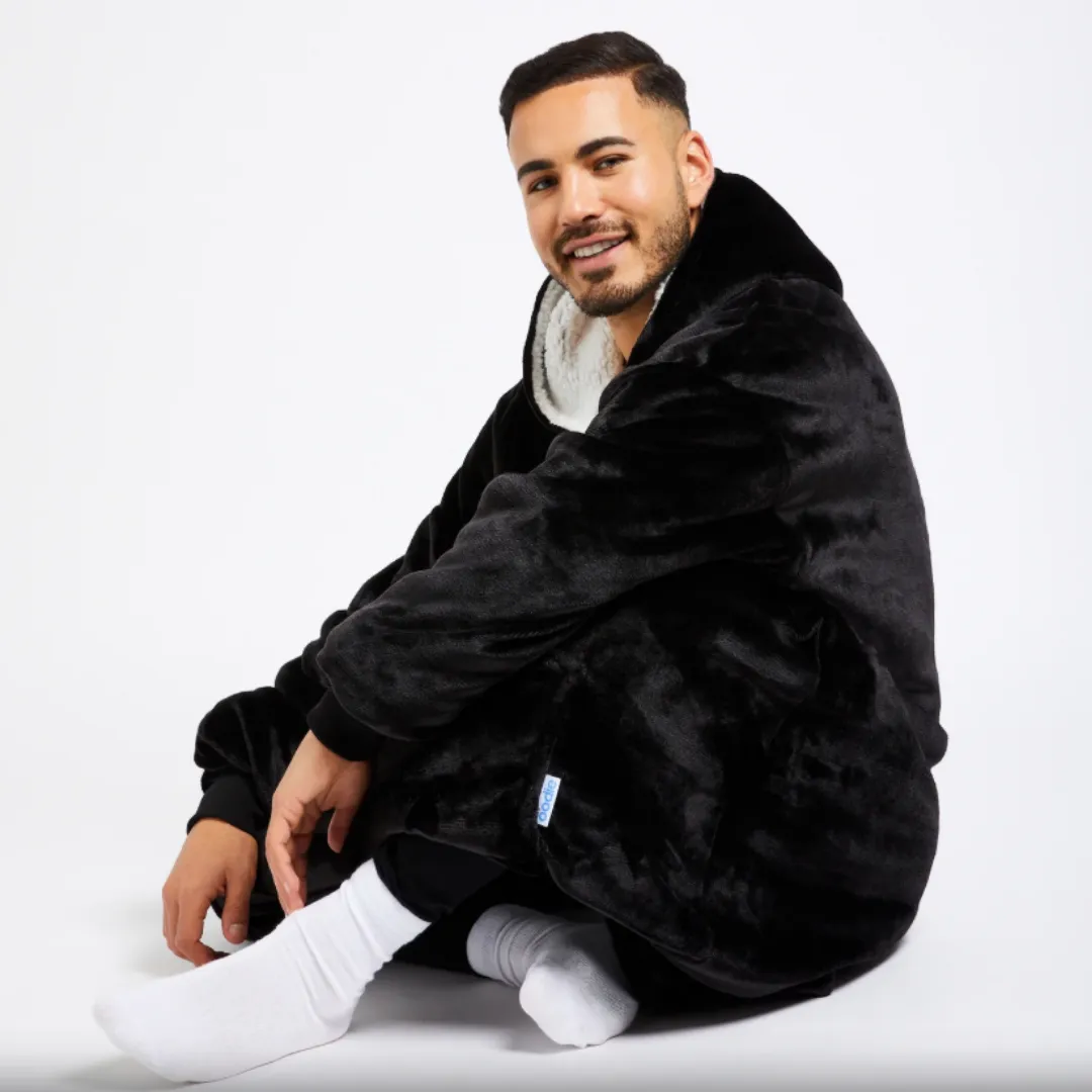 ADAMANTA Ultra Plush Huggle Hoodie Blanket 2252 coperta con cappuccio in pile