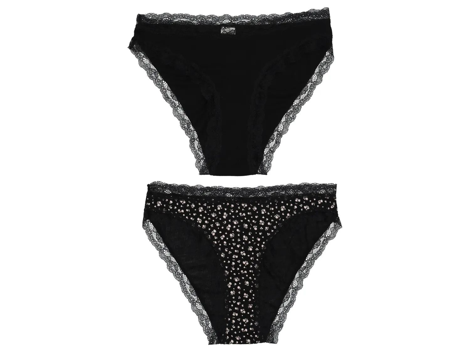 Wibra slip donna pizzo 2 pezzi modal elasticizzato