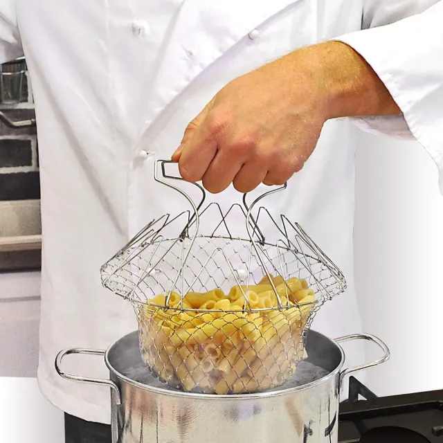 Euromarketing Multi Cestello cestello inox pieghevole vapore