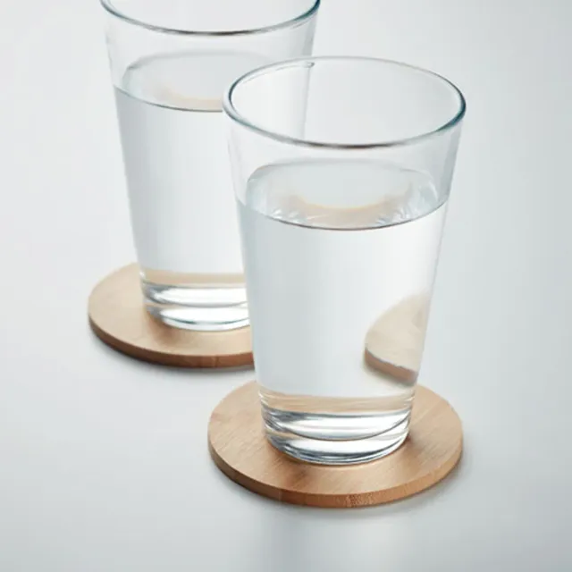 3BPRO MO6601-40 set 6 sottobicchieri bambù rotondi