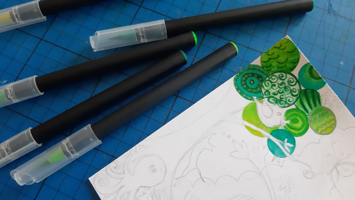 Amteker Brush Pen Lettering pennarelli acquerello 24 pezzi