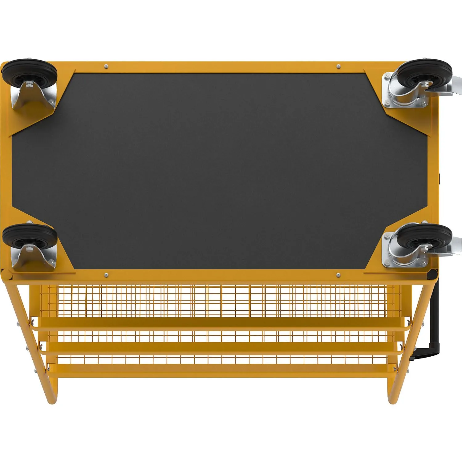 Eurokraft Pro Carrello a Ripiani 3 Pareti 1390x650 mm