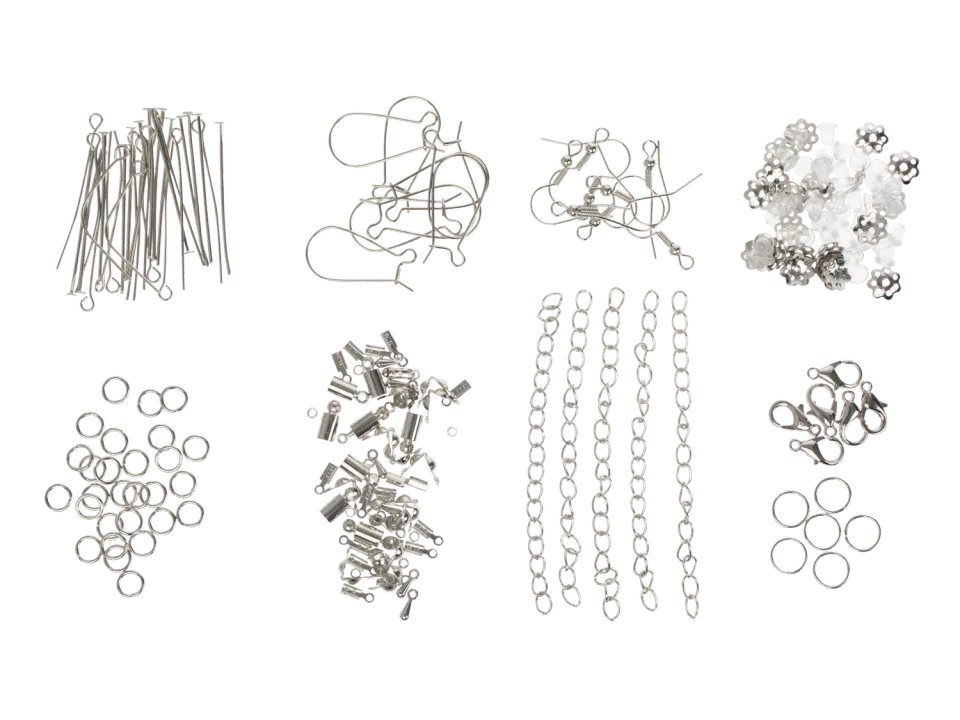 Wibra Ganci in Ferro Argentati Set 9 Pezzi con Box