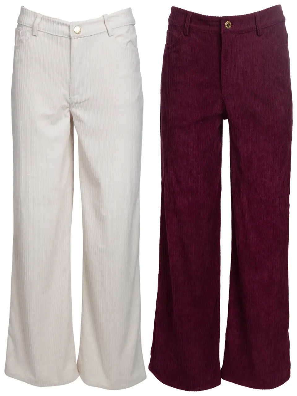 Wibra Pantaloni Velluto Costa Gamba Larga