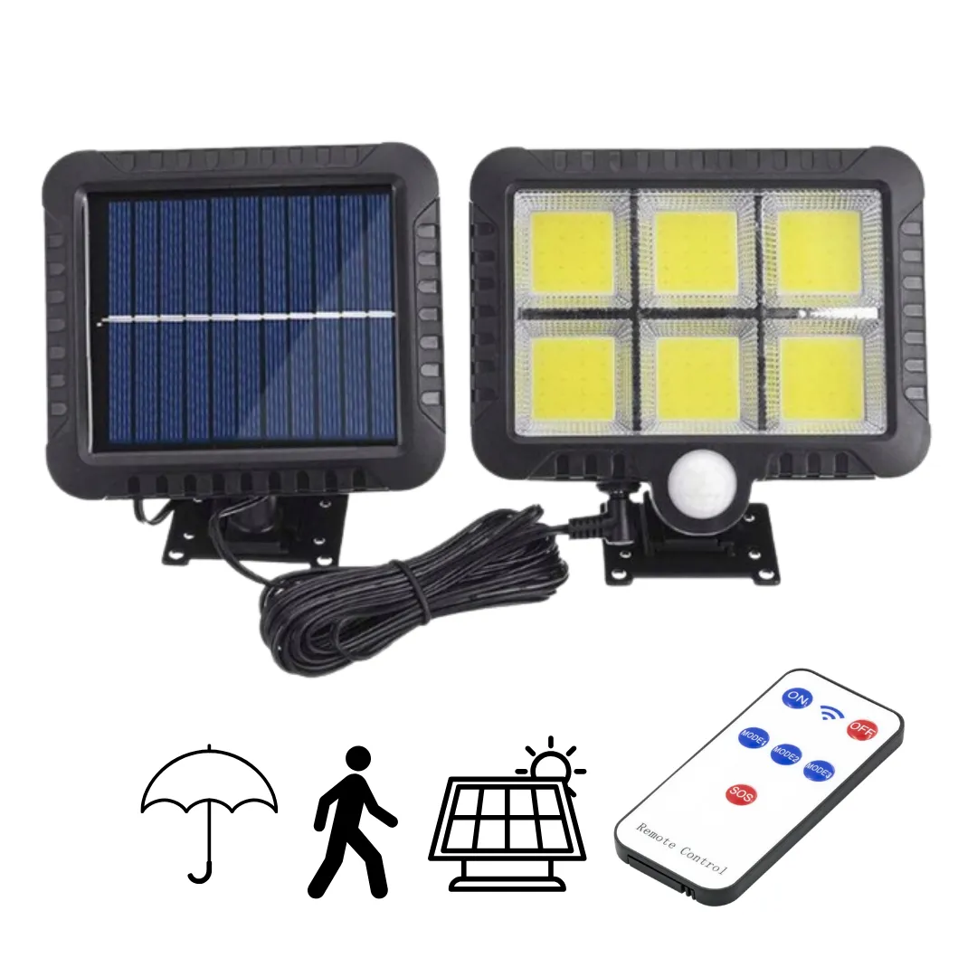 ADAMANTA SL-F120 lampada solare 120 LED con telecomando