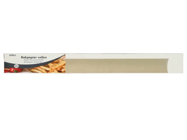 Wibra fogli carta forno 38x42 cm 20 pezzi antiaderenti